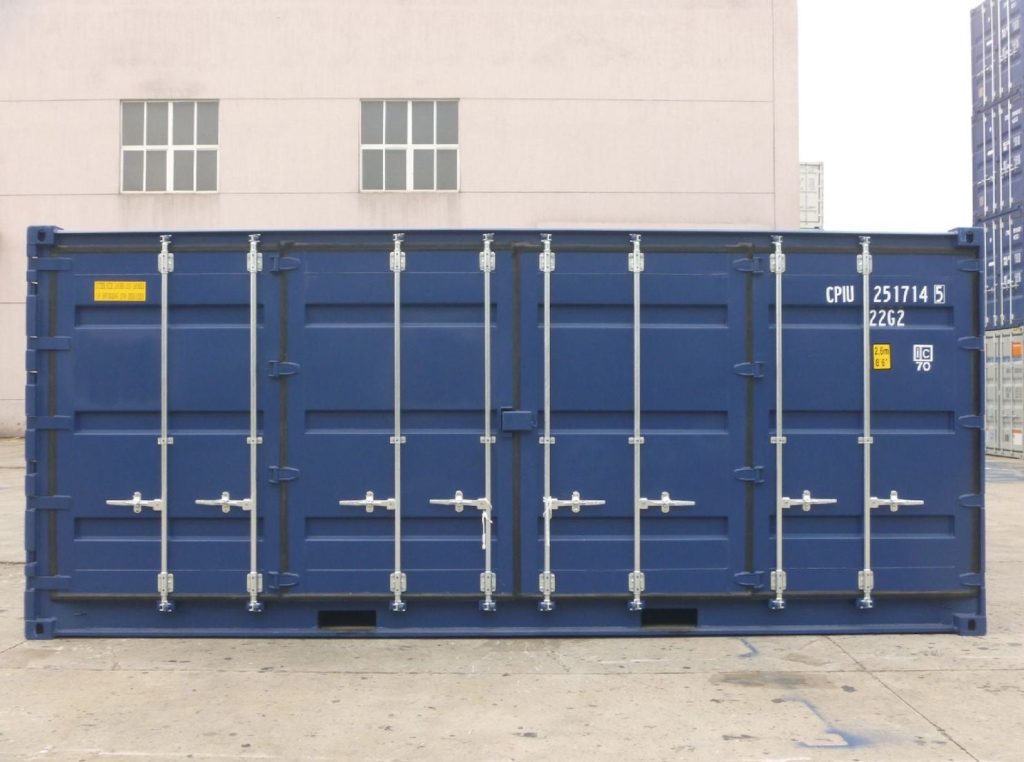 Container 20 pieds dry high cube open Side
