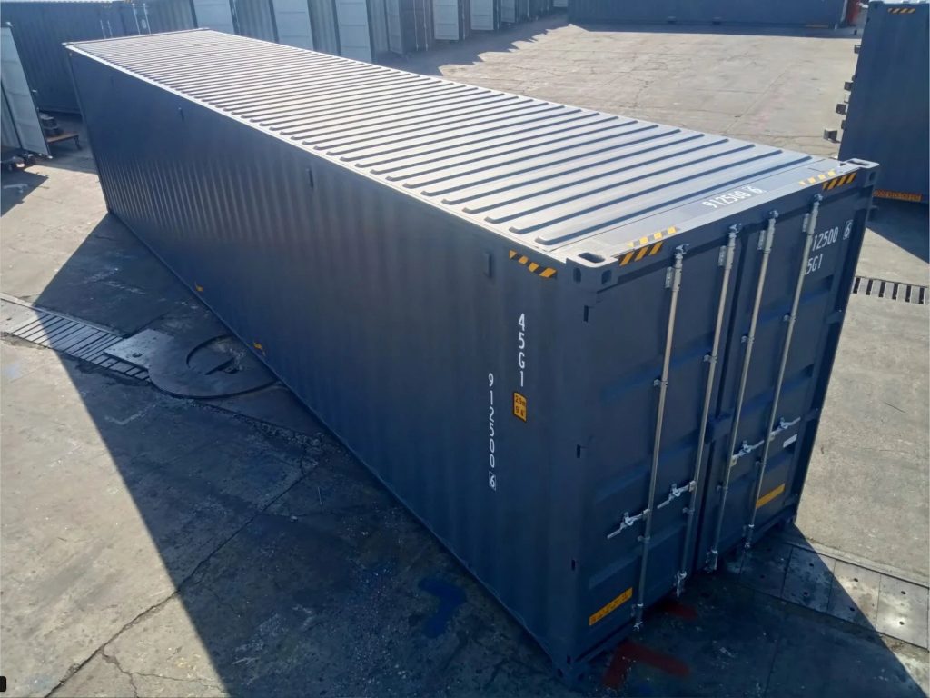 Container maritime 40 pieds high cube double porte