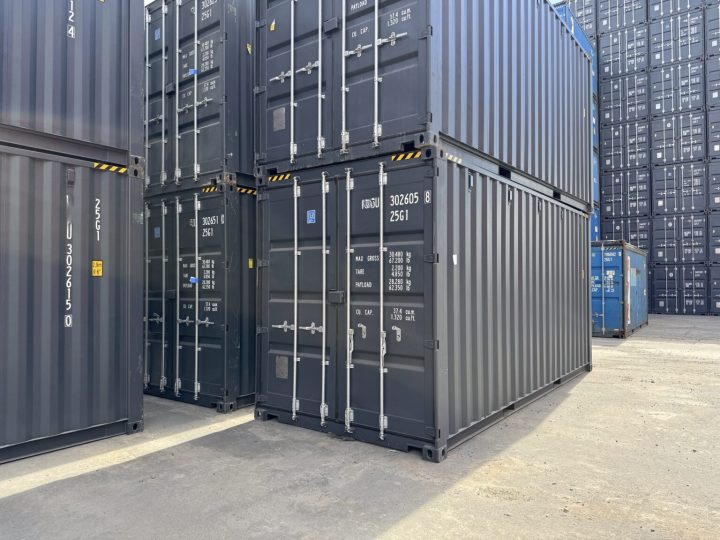 Conteneur High Cube 20 pieds, anthracite