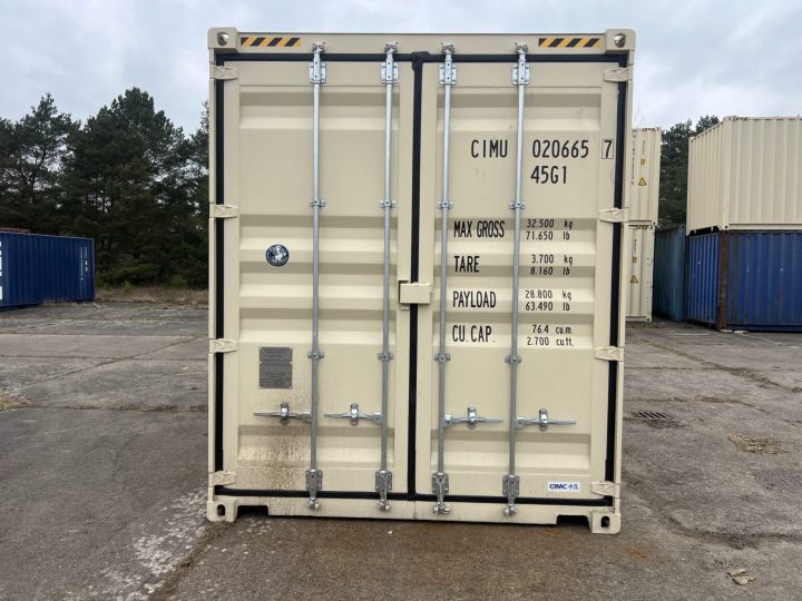 Conteneur High Cube de 40 pieds beige